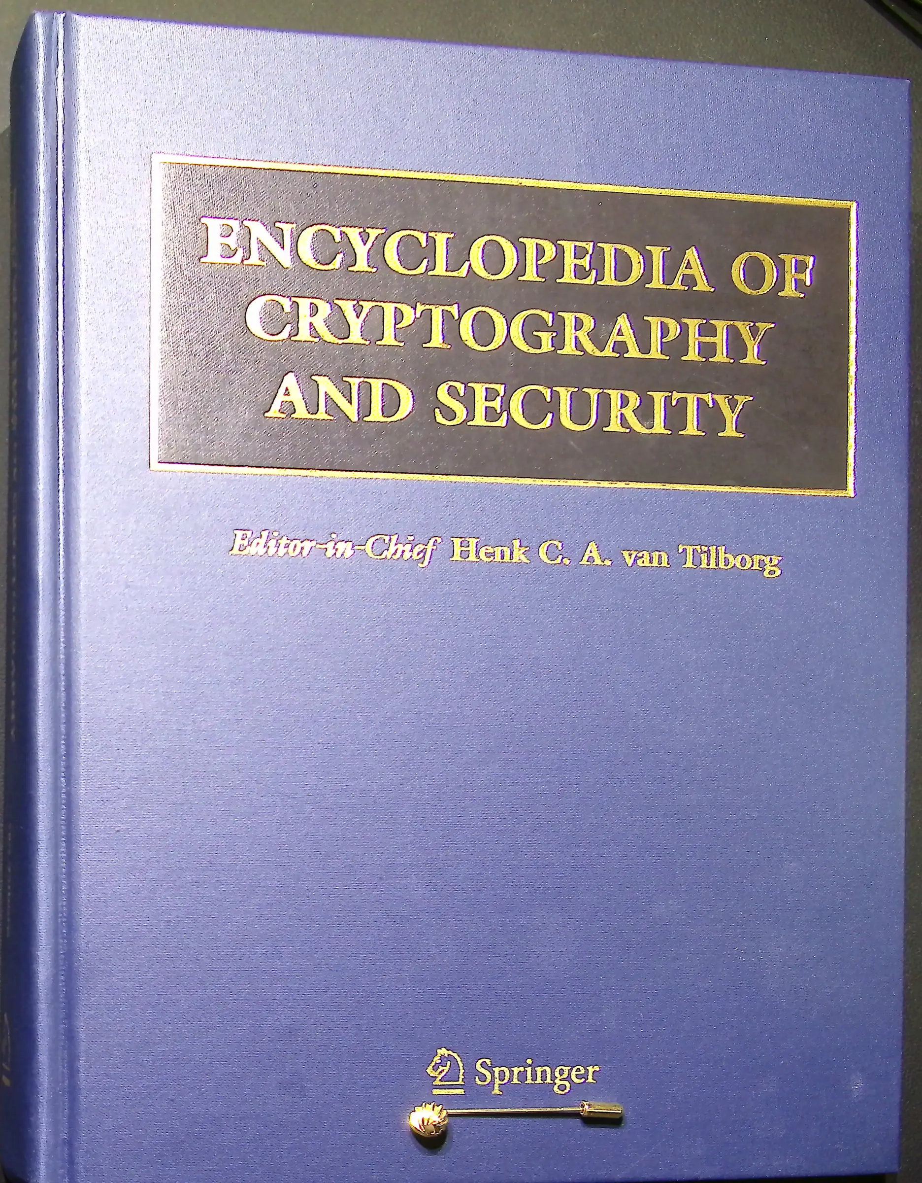 Cover of the 2005 Encyclopedia of Cryptography and Security